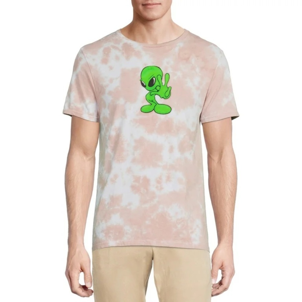 💗FREE WITH PURCHASE💗 Chemistry Green and Pink Short Sleeve Tee